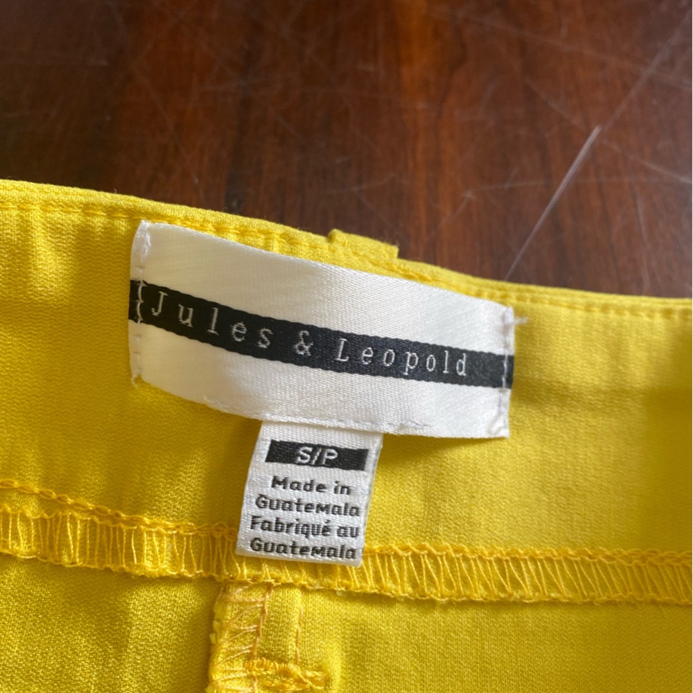 Jules & Leopold Women's High Rise Jeans - Yellow NWOT - Picture 3 of 5